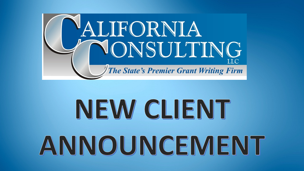 New Client Announcement - California Consulting, INC.