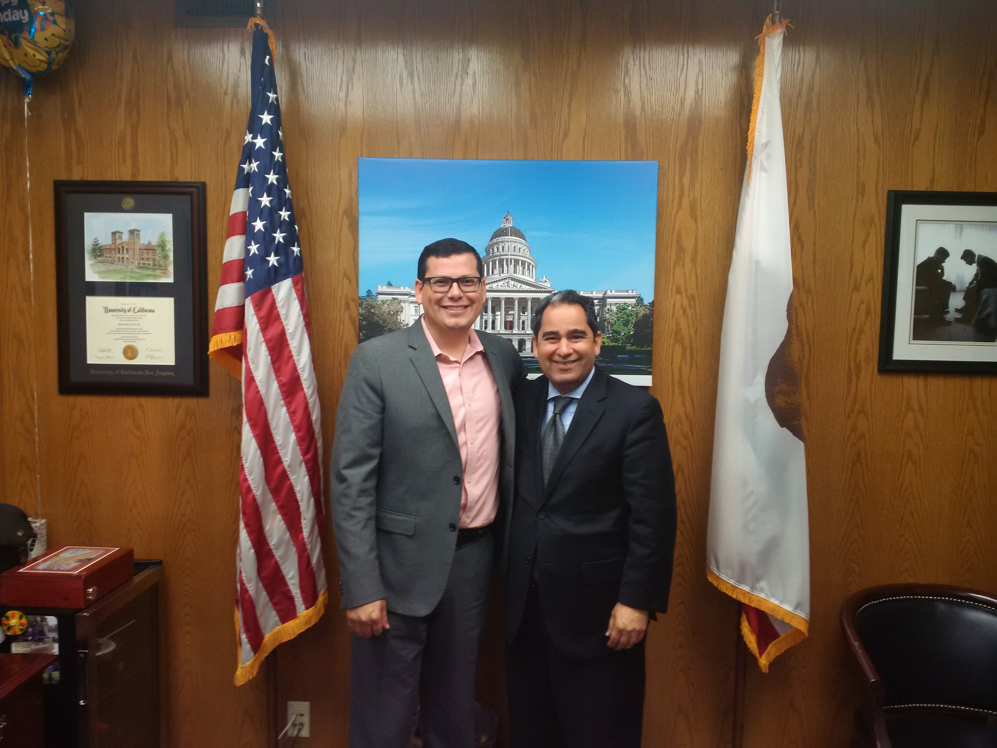 California Consulting CEO Steve Samuelian is with Assemblyman Rudy ...